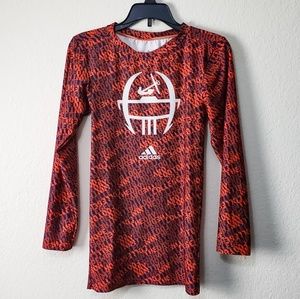 Adidas Long Sleeve Football Compression Shirt